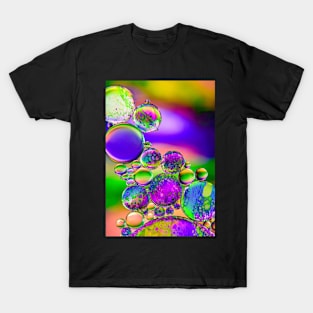 "Psychedelic Bubbles" - Fluid Art Photography T-Shirt